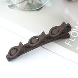Daiiibabyyy Solid Color Braided Hair Clips Korean Fashion Duckbill Hairpins with 3 Small Clips Rhinestones Girls Bangs Clip Styling Barrette