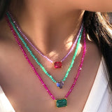 Daiiibabyyy Fashion evil eye Pendant Choker Necklace for Women Crystal Wedding Statement Jewelry Wholesale Gifts New zircon pendant for spri