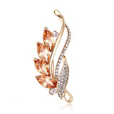 New Enamel Flowers inlaid with zircon Brooches For Women Weddings Banquet Office Brooch Pins Gifts daiiibabyyy