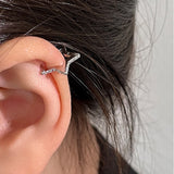 Daiiibabyyy Mini Colorful Heart Ear Cartilage Piercing Lobe Stud Earring for Women Y2k Accessories Tragus Rook Helix Flat Ear Jewelry KAE312