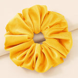 Daiiibabyyy Oversized Velvet Hair Scrunchies for Women Solid Big Scrunchie Hair Rubber Bands Elastic Hair Ties Accessories Ponytail Holder