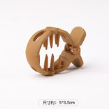 Daiiibabyyy Coiled Hair Clip High Ponytail Fixed Artifact Horsetail Shark Hairpin Behind The Head Female Hair Clip Claw Clip 2023 New