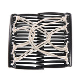 Vintage Creative Magic Hair Comb Elastic Rope Disc Hair Clip For Women Headwear Hair Comb Hair Clip Fashion Hair Accessoriees daiiibabyyy