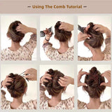 Vintage Creative Magic Hair Comb Elastic Rope Disc Hair Clip For Women Headwear Hair Comb Hair Clip Fashion Hair Accessoriees daiiibabyyy