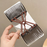 Vintage Creative Magic Hair Comb Elastic Rope Disc Hair Clip For Women Headwear Hair Comb Hair Clip Fashion Hair Accessoriees daiiibabyyy