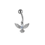 Snake Belly Button Ring Dangle Navel Piercing Ring Heart Belly Ring Zircon Navel Ring Body Piercing Jewelry Umbilical Pircing daiiibabyyy