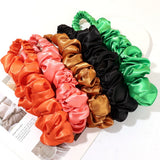 Daiiibabyyy 2023 Big Ruched Headband Bezel Lady Simple Solid Color Satin Wrinkled Hair Hoop Hairband Headband Hair Accessories for Women