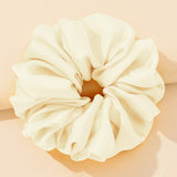 Daiiibabyyy Oversized Scrunchies  Smooth Satin Scrunchie Big Rubber Hair Ties Women Elastic Hair Bands for Girs Ponytail Hold Rope Headdress