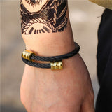 Daiiibabyyy New In Trend Restoring Ancient Ways Personality Stainless Steel Winding Geometric Bracelet For Men Women Luxury Free Shipping
