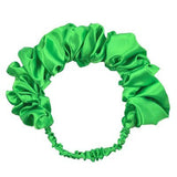 Daiiibabyyy 2023 Big Ruched Headband Bezel Lady Simple Solid Color Satin Wrinkled Hair Hoop Hairband Headband Hair Accessories for Women