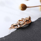 Daiiibabyyy New In Copper Aesthetic Creative Animal Circus Contracted Temperament Light Much Wind Rings For Women Free Shipping Offers