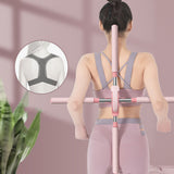 Yoga Hunchback Corrector Adjustable Stainless Steel Body Stick Cross Open Back Standing Training Stick Gym Home Sports Equipment daiiibabyyy
