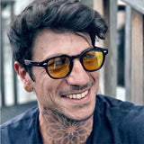 Daiiibabyyy Round Sunglasses Men Unisex Square Vintage Brand Goggle Eyewear Sun glasses Retro Feminino For Women Sunglasses zonnebril heren