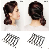 Daiiibabyyy Fashion Candy Color Hair Sticks for Women Shell Hair Clip Pins Minimalist U Shape Girls Hairpins Hair Bun Maker Headwear