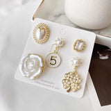 Set Imitation Pearl Rhinestones Pin Coat Clothes Accessories Gift Prevent Exposure Brooches for Women daiiibabyyy