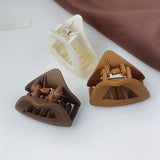 Daiiibabyyy New Fashion Ponytail Hairpins Women Girl Retro Geometric Small Hair Clip Ponytail Fixed Buckle Simple Headdress Hair Accessories
