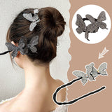 Korean Fashion New Hairpin Bun butterfly braided hair style temperament Women Girls hair head rope hair accessories daiiibabyyy