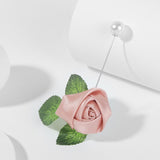 Ladies Cloth Art Pearl Fabric Flower Brooch Pin Cardigan Shirt Shawl Pin Professional Coat Badge Jewelry Accessories Wholesale daiiibabyyy