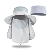Daiiibabyyy Double Top design 4PCS Design Bucket Hats women men big brim hiking cap Detachable mesh couple fishing hat foldable sun hat 9216