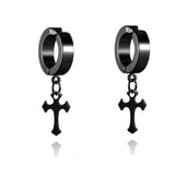 Titanium Steel Unisex Earring Set Punk Hip Hop No Piercing Ear Clips Earrings for Men Women Party Dating Jewelry 2022 New Gift