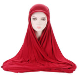 Daiiibabyyy New Baseball Caps for Women with Muslim Hijab Causal Scarf Hajib and Cap in One Fashion Hijab Hair Cover Turban Scarf for Moslem