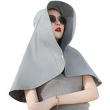 Daiiibabyyy Summer Big Face-covering Sun Hat for Women's Protection Sunshade Bucket Hat Cycling Neck Guard Shawl Ladies Fisherman Hats