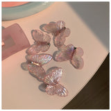 Daiiibabyyy 5 Pcs/set Mermaid Butterfly Hairpin Sweet Clip Girl's Spring Headwear Hair Accessories Trend Hair Accessories for Women