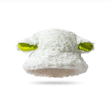 Daiiibabyyy Sheep Ear Lamb Faux Fur Bucket Hat Winter Warm Velvet Hats for Women Lady Thicken Bob Panama Outdoor Fisherman Hats Caps Girls