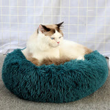 Super Soft Pet Dog Beds House Kennel Sofa Round Cat Winter Warm Sleeping Bag Long Plush Puppy Cushion Mat For Labradors daiiibabyyy
