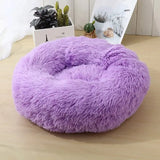 Super Soft Pet Dog Beds House Kennel Sofa Round Cat Winter Warm Sleeping Bag Long Plush Puppy Cushion Mat For Labradors daiiibabyyy