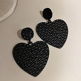 Vintage Black Forest Flower Butterfly Earrings Women Geometric Exaggerated Temperament Heart Hanging Earring Punk Jewelry Gifts daiiibabyyy