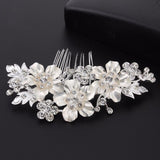 QYY Fashion Crystal Wedding Hair Accessories Hairpins Bridal Hair Jewelry Rhinestone Women Hair Pins Clips Headpieces daiiibabyyy