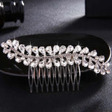 QYY Fashion Crystal Wedding Hair Accessories Hairpins Bridal Hair Jewelry Rhinestone Women Hair Pins Clips Headpieces daiiibabyyy