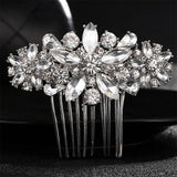 QYY Fashion Crystal Wedding Hair Accessories Hairpins Bridal Hair Jewelry Rhinestone Women Hair Pins Clips Headpieces daiiibabyyy