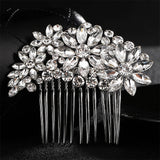 QYY Fashion Crystal Wedding Hair Accessories Hairpins Bridal Hair Jewelry Rhinestone Women Hair Pins Clips Headpieces daiiibabyyy