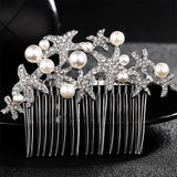 QYY Fashion Crystal Wedding Hair Accessories Hairpins Bridal Hair Jewelry Rhinestone Women Hair Pins Clips Headpieces daiiibabyyy