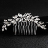 QYY Fashion Crystal Wedding Hair Accessories Hairpins Bridal Hair Jewelry Rhinestone Women Hair Pins Clips Headpieces daiiibabyyy