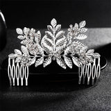 QYY Fashion Crystal Wedding Hair Accessories Hairpins Bridal Hair Jewelry Rhinestone Women Hair Pins Clips Headpieces daiiibabyyy