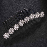 QYY Fashion Crystal Wedding Hair Accessories Hairpins Bridal Hair Jewelry Rhinestone Women Hair Pins Clips Headpieces daiiibabyyy