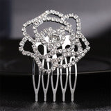 QYY Fashion Crystal Wedding Hair Accessories Hairpins Bridal Hair Jewelry Rhinestone Women Hair Pins Clips Headpieces daiiibabyyy