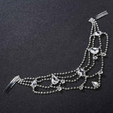 QYY Fashion Crystal Wedding Hair Accessories Hairpins Bridal Hair Jewelry Rhinestone Women Hair Pins Clips Headpieces daiiibabyyy