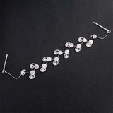 QYY Fashion Crystal Wedding Hair Accessories Hairpins Bridal Hair Jewelry Rhinestone Women Hair Pins Clips Headpieces daiiibabyyy
