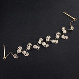 QYY Fashion Crystal Wedding Hair Accessories Hairpins Bridal Hair Jewelry Rhinestone Women Hair Pins Clips Headpieces daiiibabyyy