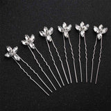 QYY Fashion Crystal Wedding Hair Accessories Hairpins Bridal Hair Jewelry Rhinestone Women Hair Pins Clips Headpieces daiiibabyyy