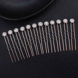 QYY Fashion Crystal Wedding Hair Accessories Hairpins Bridal Hair Jewelry Rhinestone Women Hair Pins Clips Headpieces daiiibabyyy