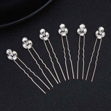 QYY Fashion Crystal Wedding Hair Accessories Hairpins Bridal Hair Jewelry Rhinestone Women Hair Pins Clips Headpieces daiiibabyyy