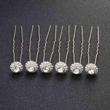 QYY Fashion Crystal Wedding Hair Accessories Hairpins Bridal Hair Jewelry Rhinestone Women Hair Pins Clips Headpieces daiiibabyyy