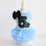 Rose Luxury Dog Clothes Dress Winter Thick Princess Bow Wedding Little Small Animals Pet Cat Costume Skirt For Terrier York Pugs daiiibabyyy