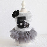 Rose Luxury Dog Clothes Dress Winter Thick Princess Bow Wedding Little Small Animals Pet Cat Costume Skirt For Terrier York Pugs daiiibabyyy