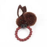 Cute Hair Ball Rabbit Rubber Band Rope Hair Ring Hair Clip Girls Female Korean Hairpin Headwear Children's Hair Accessories daiiibabyyy